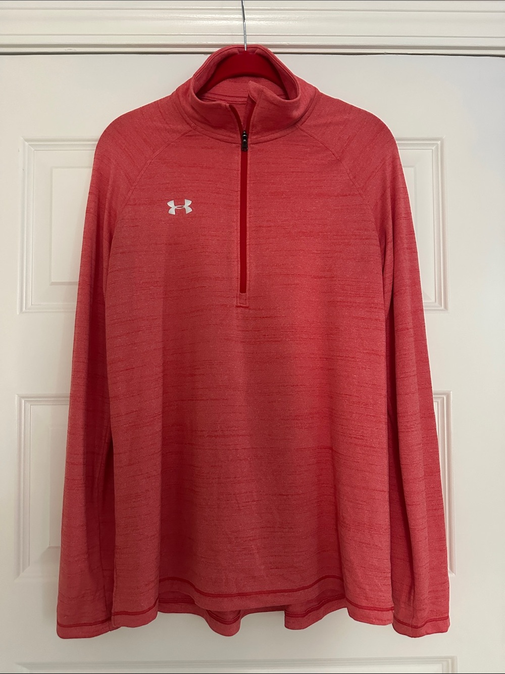 Under Armour Heather Coral Quarter Zip